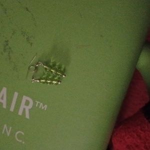 Green beaded earrings